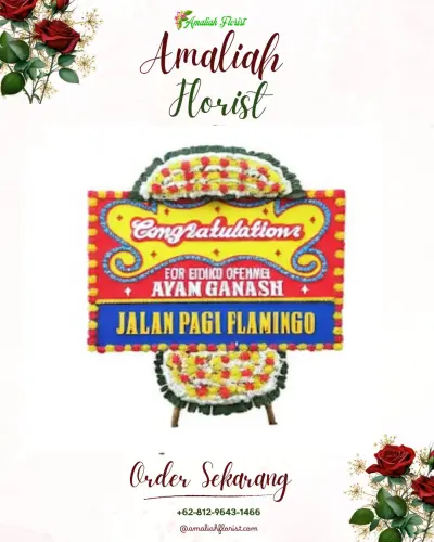 Bunga Papan Congratulation di Gorowong
